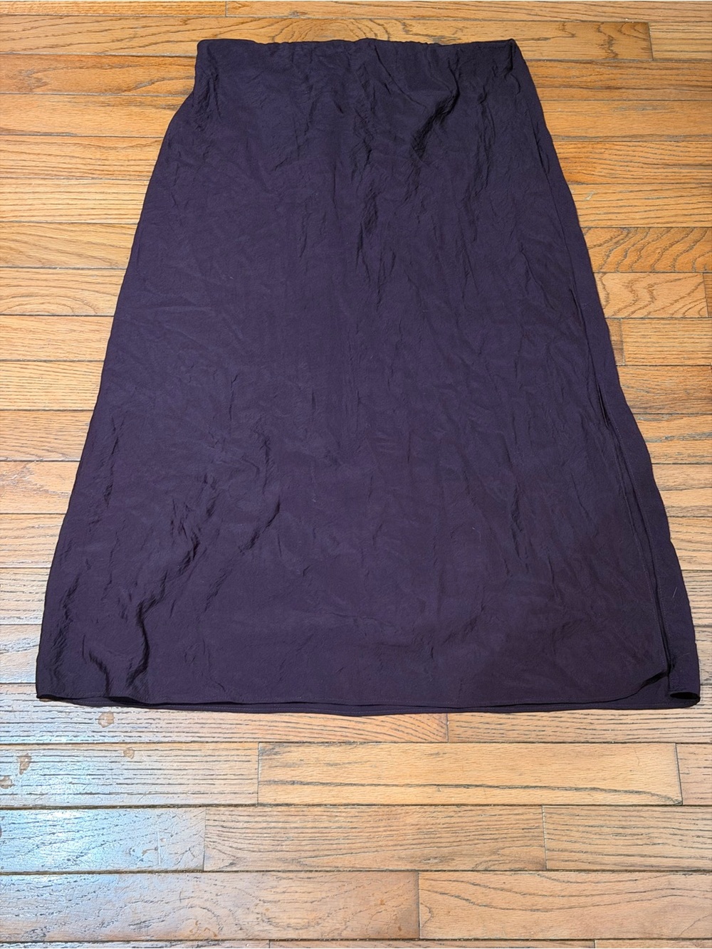 Madewell Plum Midi Slip Skirt with Side Slit